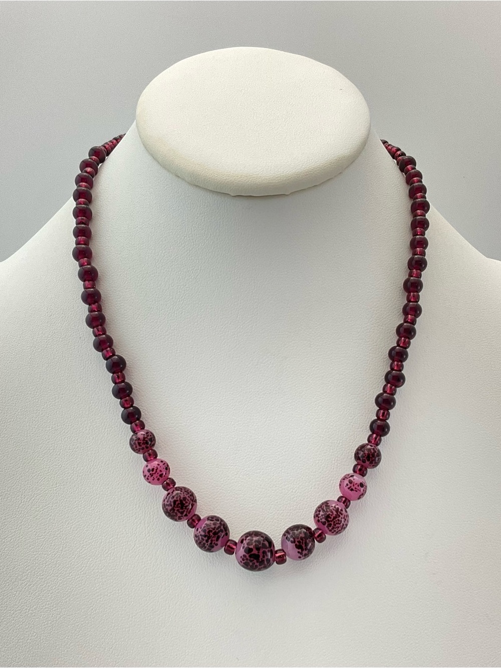 Artisan Necklace Purple Lampwork Necklace